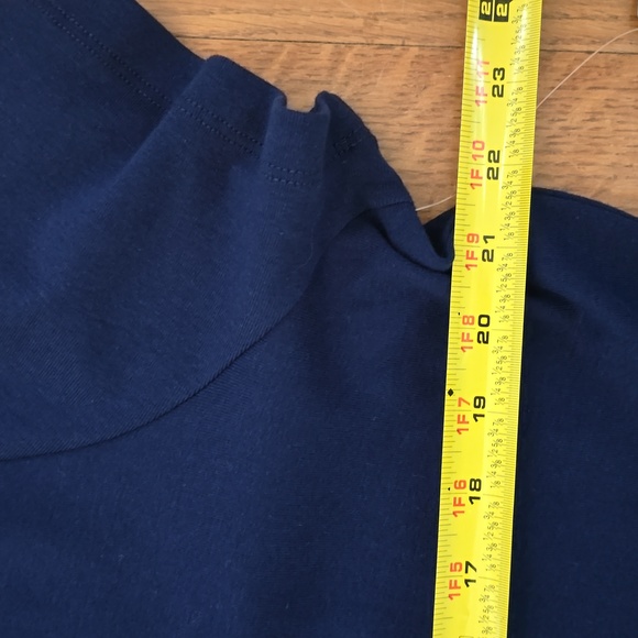 ST. JOHN'S BAY WOMENS PLUS SIZE NAVY BLUE SHORT SLEEVE TEE-SHIRT TOP SIZE XXL - Picture 9 of 13